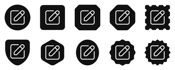 Editable edit text, type new, compose vector icon. Part of a big icon set family. Perfect for web and app interfaces, presentations, infographics, etc