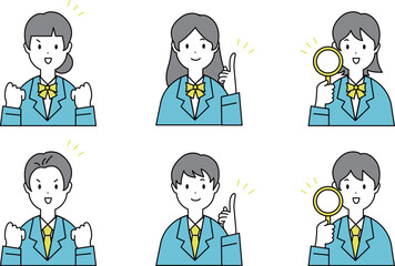 シンプルで使いやすい学生のイラスト素材