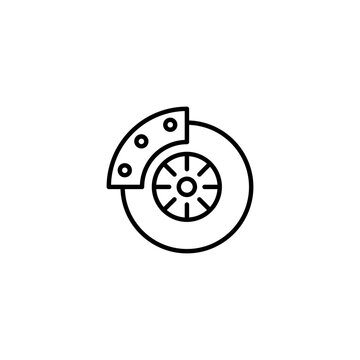 Symbol of car brake