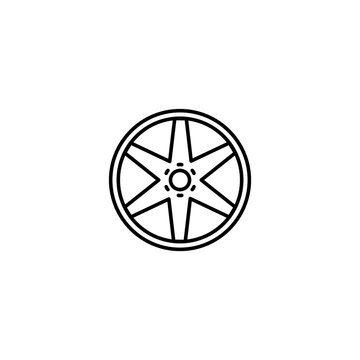 Car rim icon