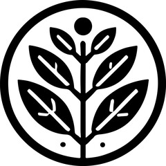 vector illustration sketch icon logo image mascot abstract modern for natural agricultural plant based company 