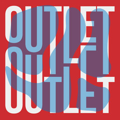 outlet vector banner sale shop