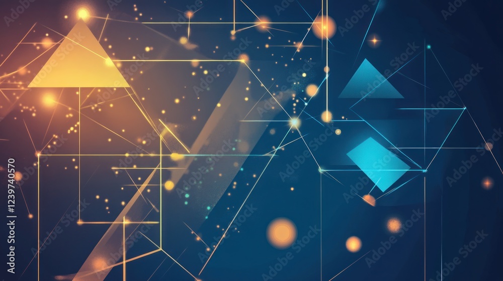 Poster abstract network geometry: interconnected triangles and lines
