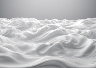 Obraz premium Elegant White Liquid 3d Background. For wedding invitations, special event announcements. For inviting ambiance in luxury hotels. For Greeting Cards 