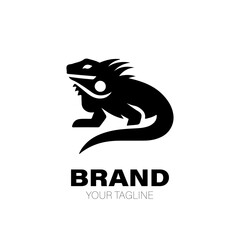 Iguana Logo. Iguana Logo Design. Iguana Logo Brand. Iguana Logo Vector Design Isolated on White Background