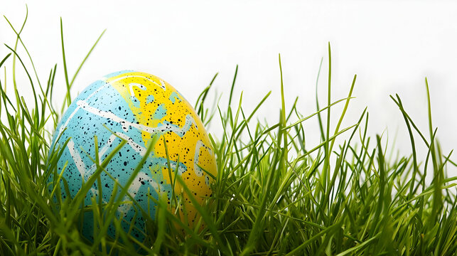 easter eggs in grass