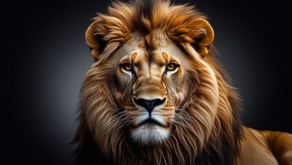 portrait of a lion