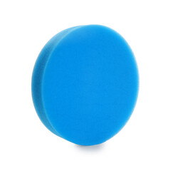 One orbital polisher pad isolated on white