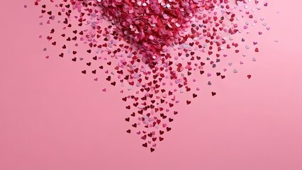 abstract background with hearts