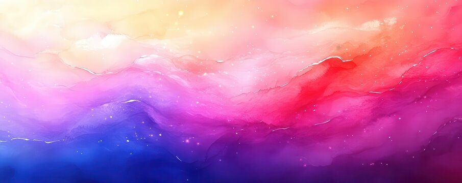 unique light flat design top view glowing theme watercolor