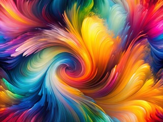 Long Exposure Vector Watercolor Abstract Background with Strokes