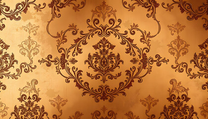 baroque wallpaper background, enhance. isolated with white shades