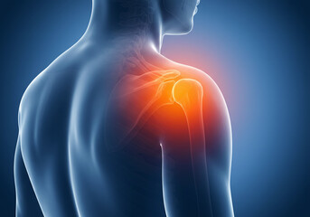 肩の痛み｜患部｜イラスト素材｜Shoulder pain | Affected area | Illustration material 