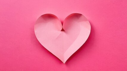 Obraz premium pink heart on wooden background