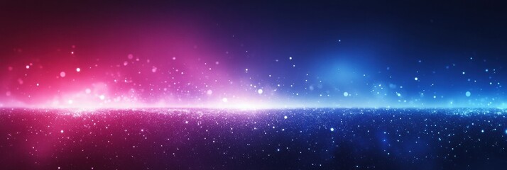 Fototapeta premium Colorful cosmic background with stars and light effects creating a vibrant atmosphere for artistic projects. Generative AI