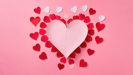 pink heart background