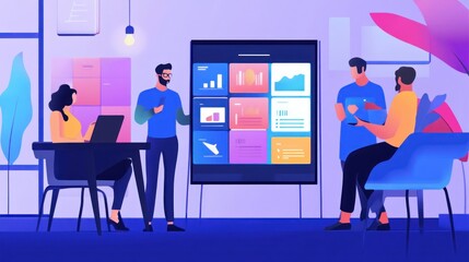 Team Collaboration Data Analysis Modern Workplace Visualization
