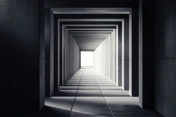 abstract pathway concept with geometric minimalist design