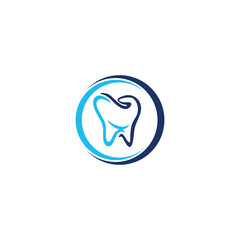 Dental Tooth, Dentist Logo Graphic. Abstract Tooth Logo Design Template.