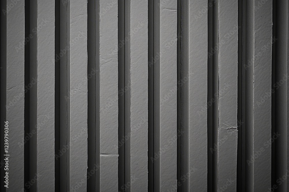 Aufkleber Abstract grayscale image of vertical lines, showing texture and depth.