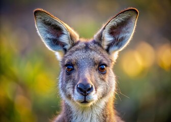 Fototapeta premium Majestic Eastern Grey Kangaroo Portrait - Australian Wildlife Photography