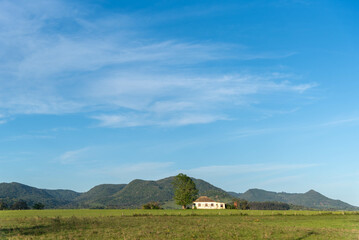 Landscape in a rural area in southern Brazil.