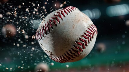 Intense Sports Moment Showing a Focused Baseball Pitcher Mid Throw Delivering a Powerful Fastball to a Catcher During a Competitive Game on the Field