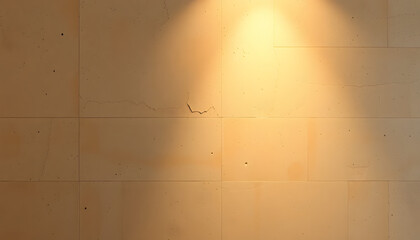 Fototapeta premium Texture of old beige concrete wall for background high resolution ceramic print, glowing neon. isolated with white shades