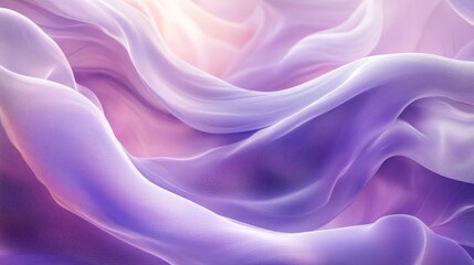 Obraz premium Abstract Purple Fabric Soft Draped Waves