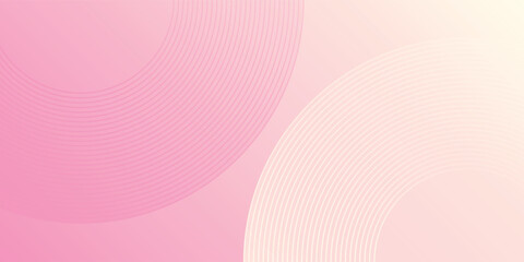 Modern background minimalist pink and yellow gradations circle lines effect vector illustration abstract