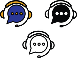 Speech bubble with dots icon in sleek outline, symbolizing dialogue, feedback, or Q&A sessions for business or social settings.