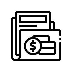 investment line icon