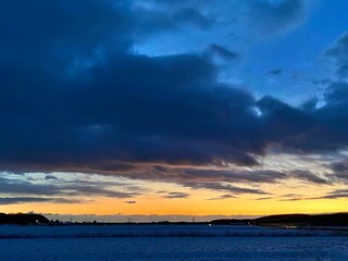 夕焼け,  beautiful, orange, sunset,