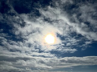空, 雲, 冬,  air, clouds, winter,