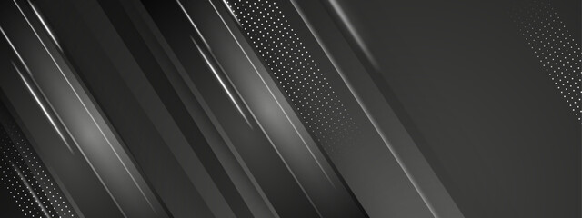 minimalist black geometric background with geometric style for creative banner websites and ads