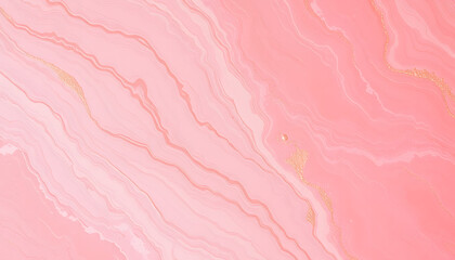 Fototapeta premium Marbled pink and peach background, magazine photoshoot. isolated with white shades