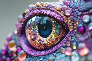 A Jewel Encrusted Mystical Creatures Eye