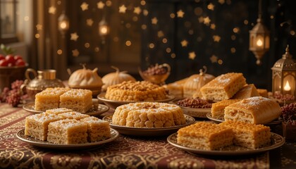 Golden Delights Awaiting Under Starry Glimmer Festive Sweet Treats