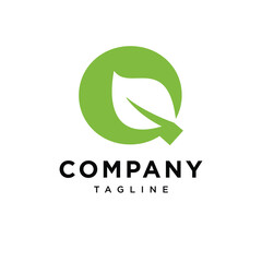 Letter Q Nature Leaf Logo Icon Vector