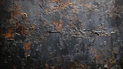 Obraz premium Abstract Textured Background with Rust and Corrosion Details Showing a Combination of Dark and Metallic Colors Perfect for Industrial and Artistic Designs
