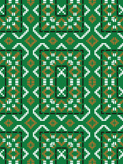 Indonesian songket weaving motif design