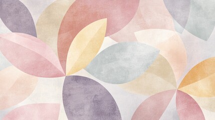 Soft Pastel Leaf Patterns for Elegant Background Designs