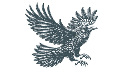 crow vector, raven vector