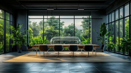 Modern green office space