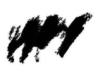 Obraz premium Brush Stroke on a black Background. Acrylic Paint Texture 