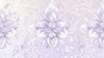 Elegant Floral Pattern Design with Soft Lavender Tones and Texture