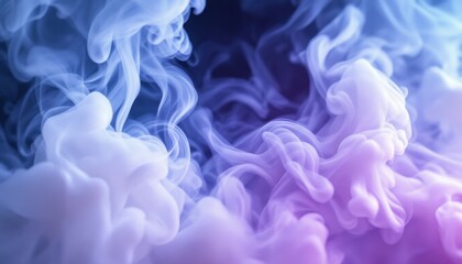 Fototapeta premium Mesmerizing swirls of colorful smoke in motion against a dark background