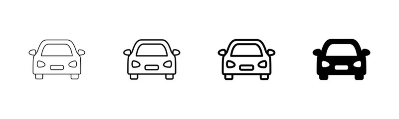 Car icon vector isolated on white background. Car icon vector.
