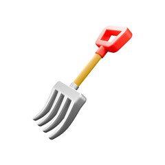 3d icon render pitchfork 