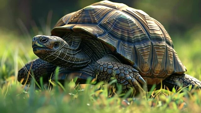Tortoise Close Up Footage 4K